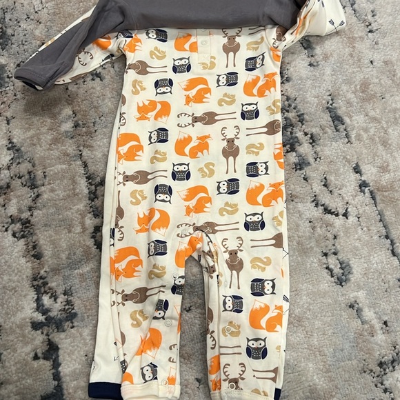 NWT Hudson Baby Set of 3 Union Suits (6-9M) - Picture 2 of 5